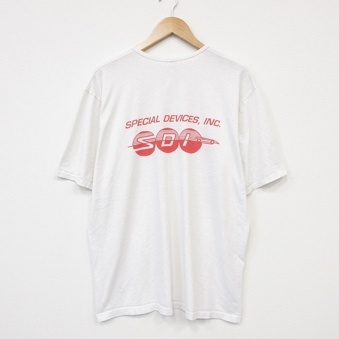 90s 半袖Tシャツ SDI ホワイト メンズXL相当 | 古着