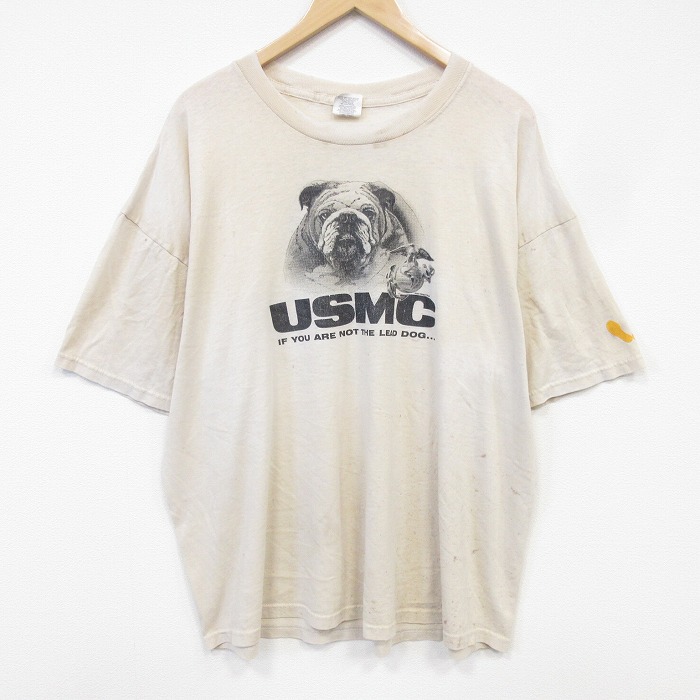 ジャージーズ 00s 半袖Tシャツ ミリタリー ベージュ メンズXL相当 | 古着