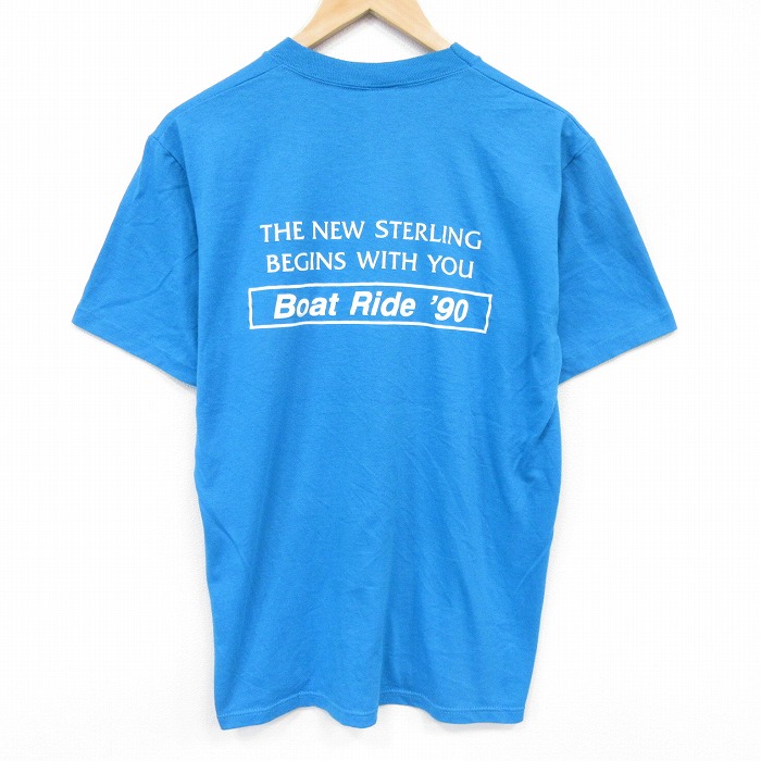90s 半袖Tシャツ Boat ブルー メンズL相当 | 古着