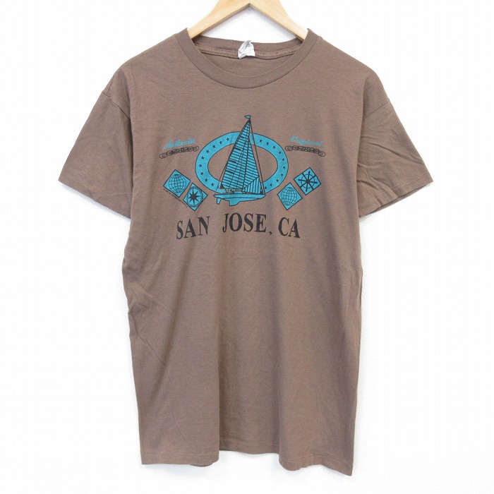 90s 半袖Tシャツ サンジョー ブラウン メンズM相当 | 古着