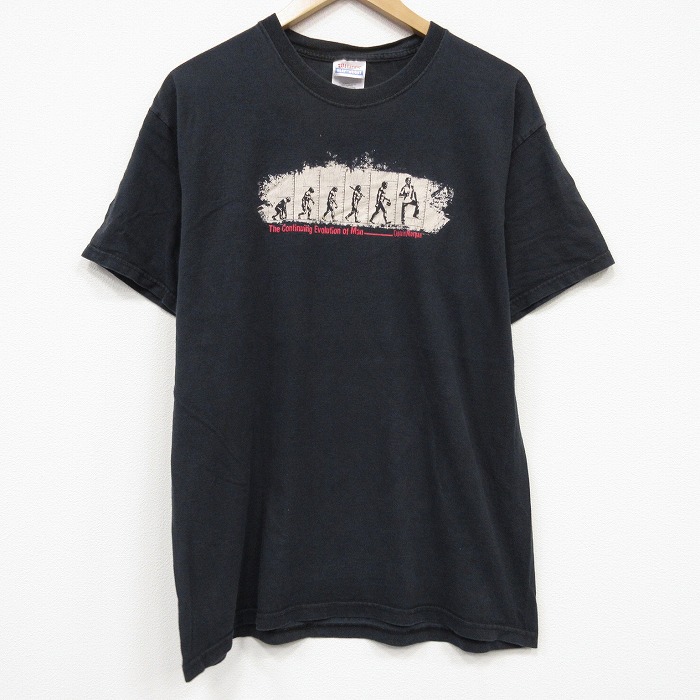 ヘインズ 00s 半袖Tシャツ キャプテンモルガン ブラック メンズL相当 | 古着