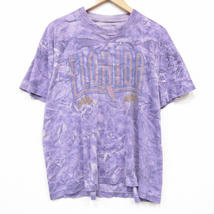 半袖Tシャツ パープル メンズXL相当 | 古着
