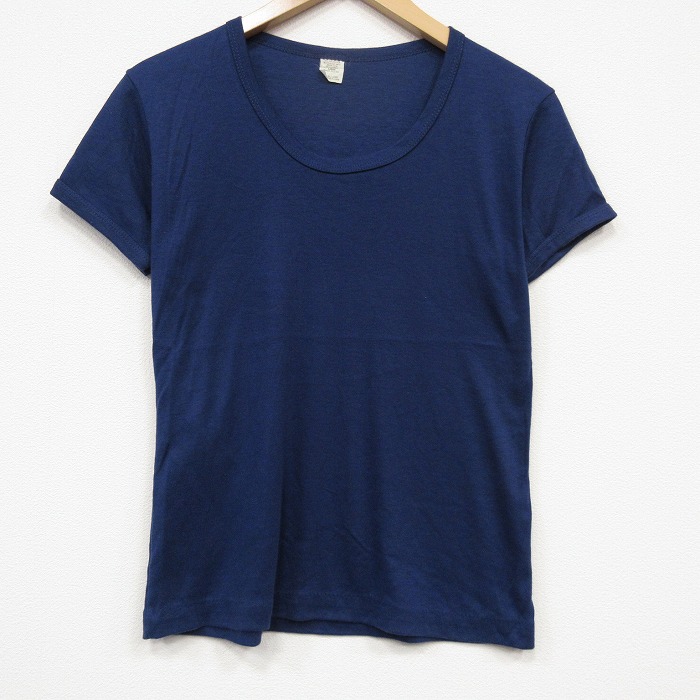 80s 半袖Tシャツ ネイビー メンズM相当 | 古着