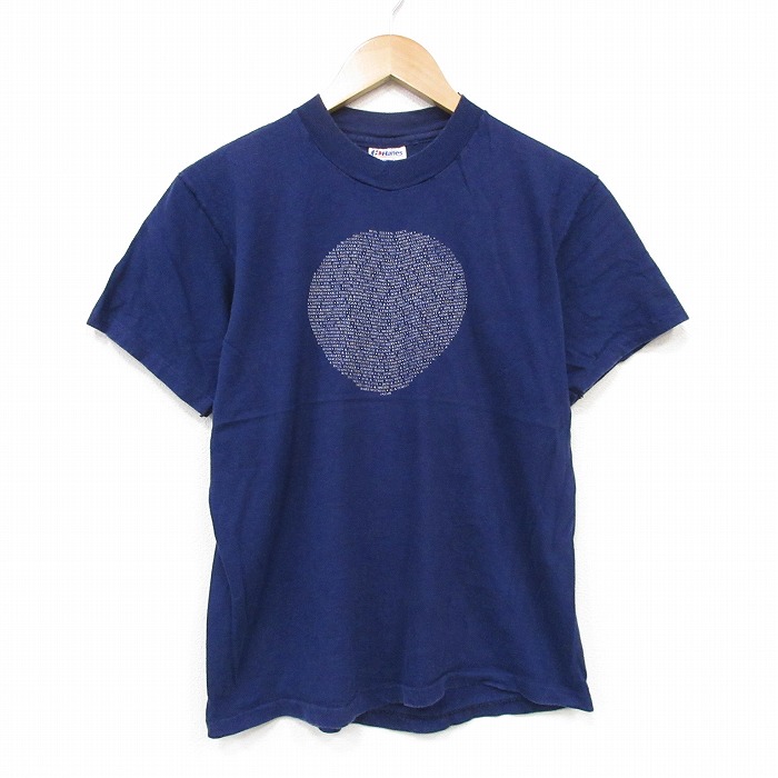 ヘインズ 80s 半袖Tシャツ JACOB ネイビー メンズS相当 | 古着