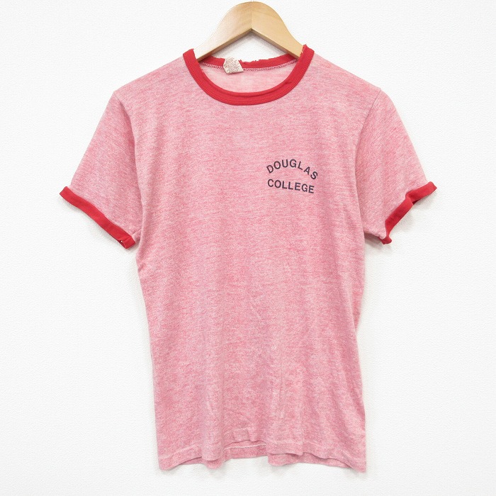 ラッセル 70s 半袖Tシャツ カレッジ レッド メンズS相当 | 古着