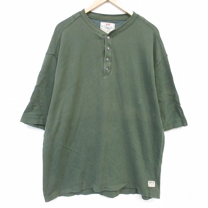リーバイス 00s 半袖Tシャツ カーキ メンズXL相当 | 古着