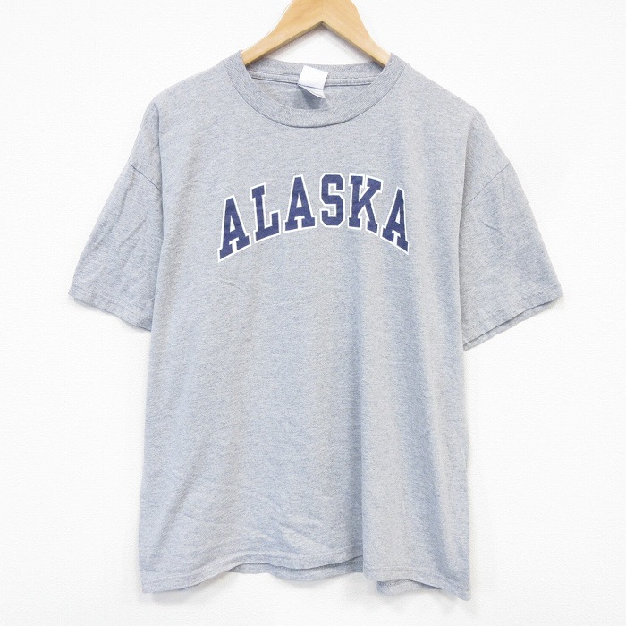 00s 半袖Tシャツ アラスカ グレー メンズXL相当 | 古着