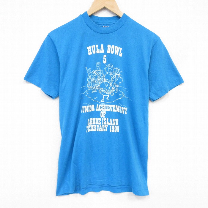 ヘインズ 90s 半袖Tシャツ ボウリング ライトブルー メンズM相当 | 古着