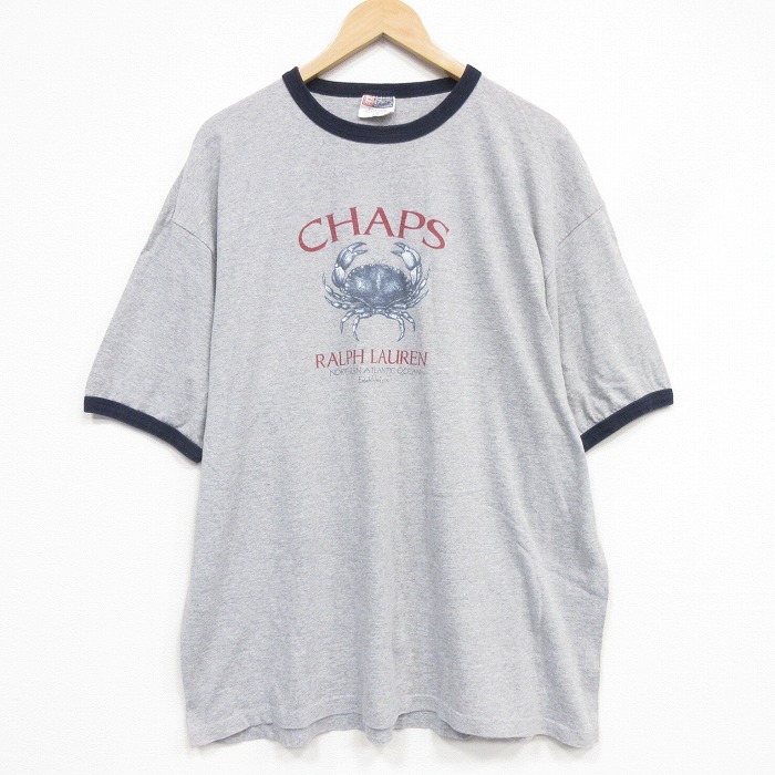 ラルフローレン 90s 半袖Tシャツ カニ グレー メンズXL相当 | 古着