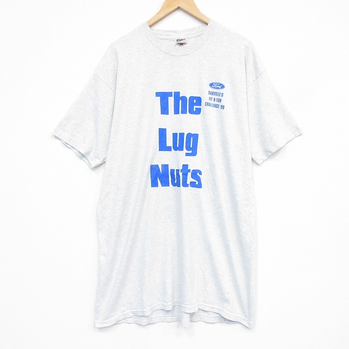 フルーツオブザルーム 90s 半袖Tシャツ ナット グレー メンズXL相当 | 古着