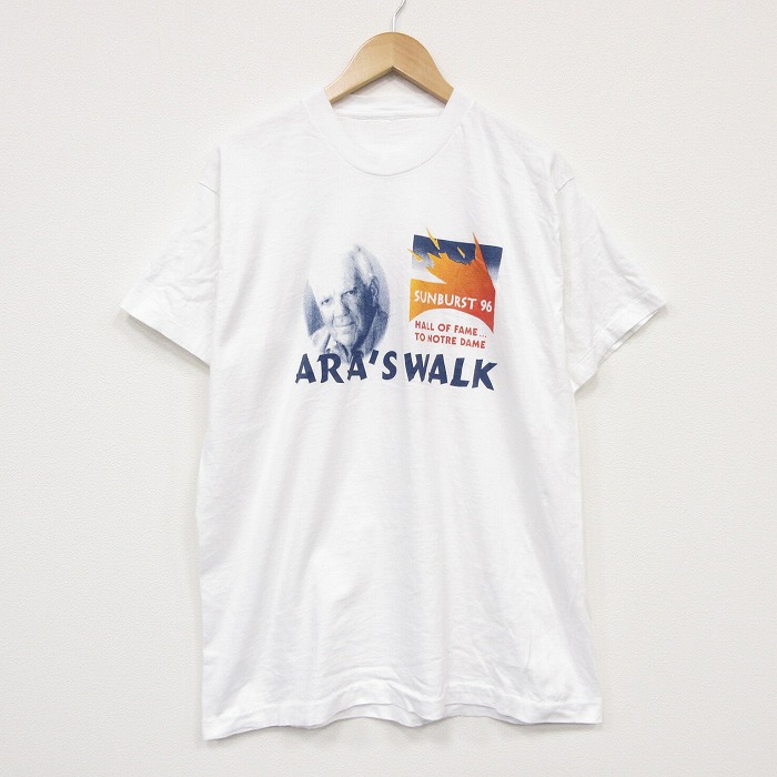 90s 半袖Tシャツ SUNBURST企業広告 ホワイト メンズL相当 | 古着