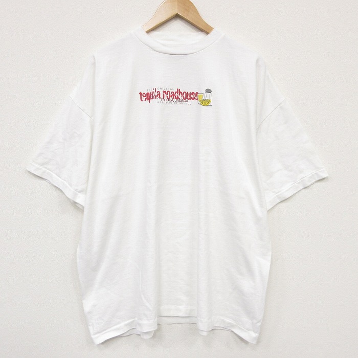 90s 半袖Tシャツ テキーラ ホワイト メンズXL相当 | 古着