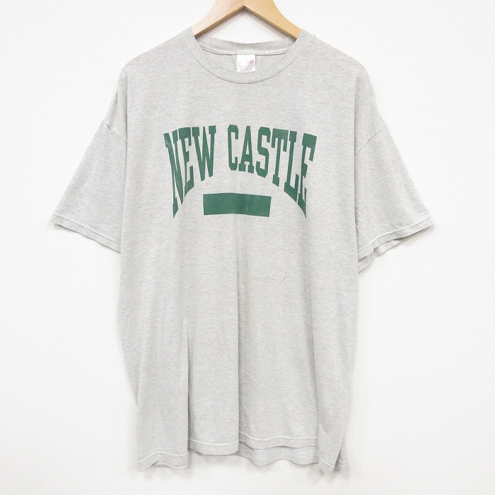 フルーツオブザルーム 00s 半袖Tシャツ ニューキャッスル グレー メンズXL相当 | 古着