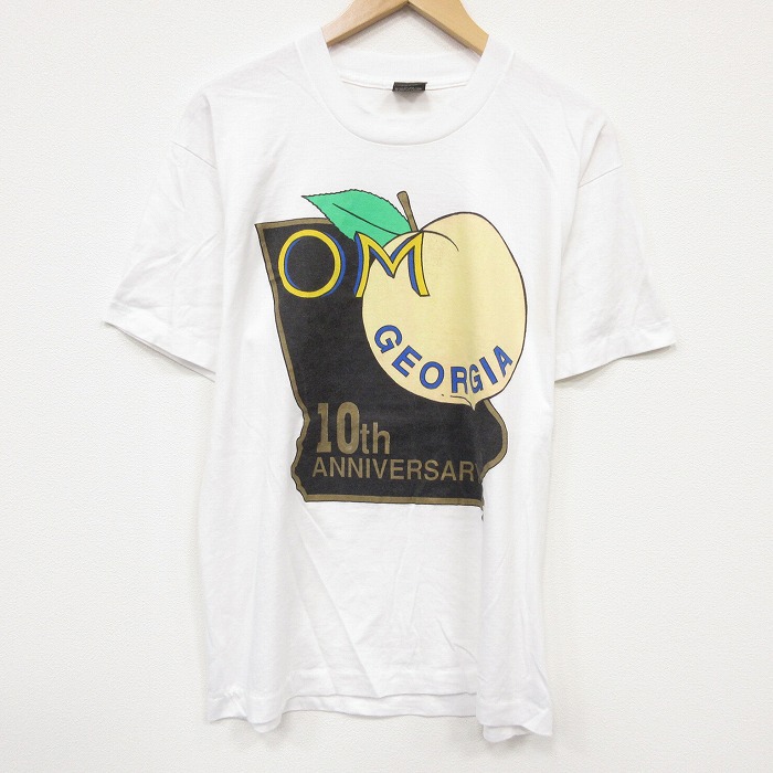 スクリーンスターズ 80s 半袖Tシャツ ジョージア ホワイト メンズL相当 | 古着