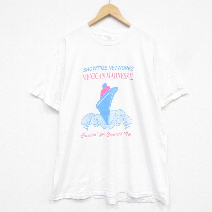 90s 半袖Tシャツ 船 ホワイト メンズXL相当 | 古着