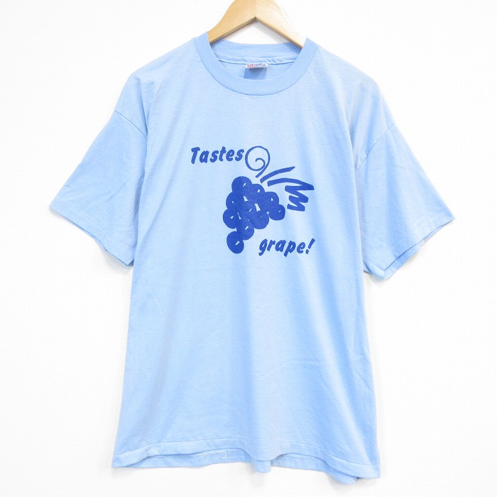 ヘインズ 90s 半袖Tシャツ ライトブルー メンズXL相当 | 古着