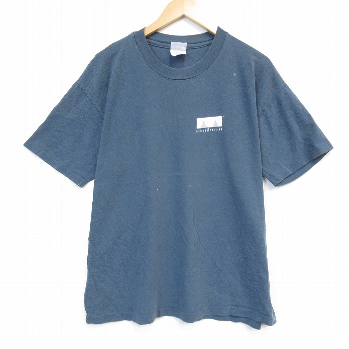90s 半袖Tシャツ CISCO SYSTEMS ネイビー メンズXL相当 | 古着
