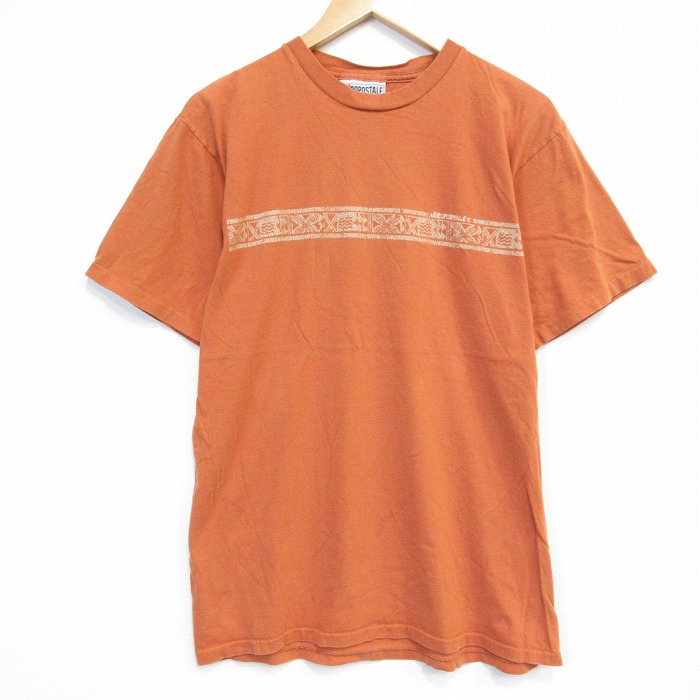 エアロポステール 00s 半袖Tシャツ オレンジ メンズL相当 | 古着