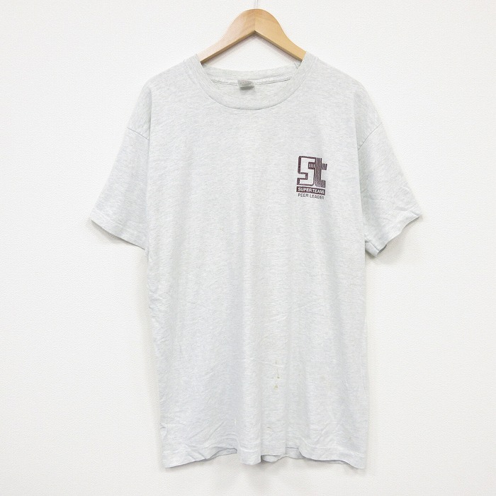 フルーツオブザルーム 90s 半袖Tシャツ ST グレー メンズXL相当 | 古着