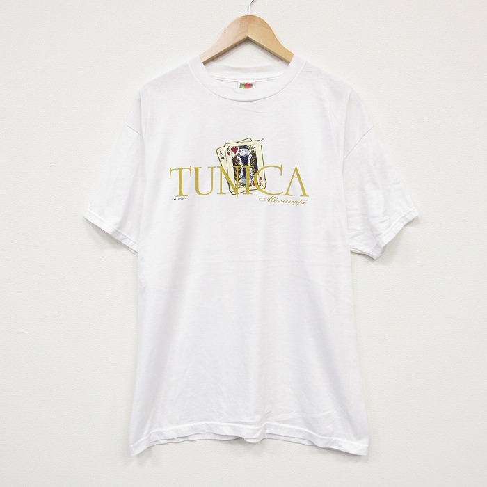 フルーツオブザルーム 00s 半袖Tシャツ TUNICA ホワイト メンズXL相当 | 古着