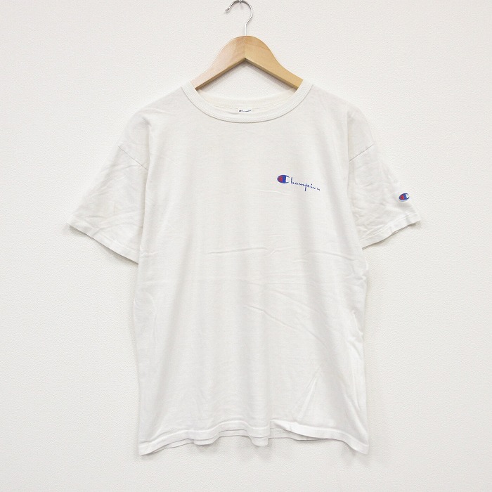 チャンピオン 80s 半袖Tシャツ ワンポイントロゴ ホワイト メンズL相当 | 古着