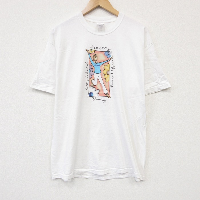 00s 半袖Tシャツ Healthy ホワイト メンズXL相当 | 古着