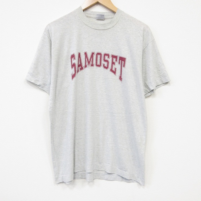 フルーツオブザルーム 90s 半袖Tシャツ SAMOSET グレー メンズL相当 | 古着