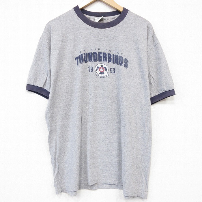 SDI 90s 半袖Tシャツ USエアフォースサンダーバーズ グレー メンズXL相当 | 古着