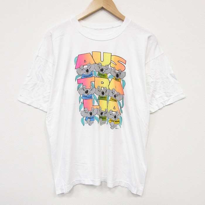 90s 半袖Tシャツ コアラ ホワイト メンズXL相当 | 古着