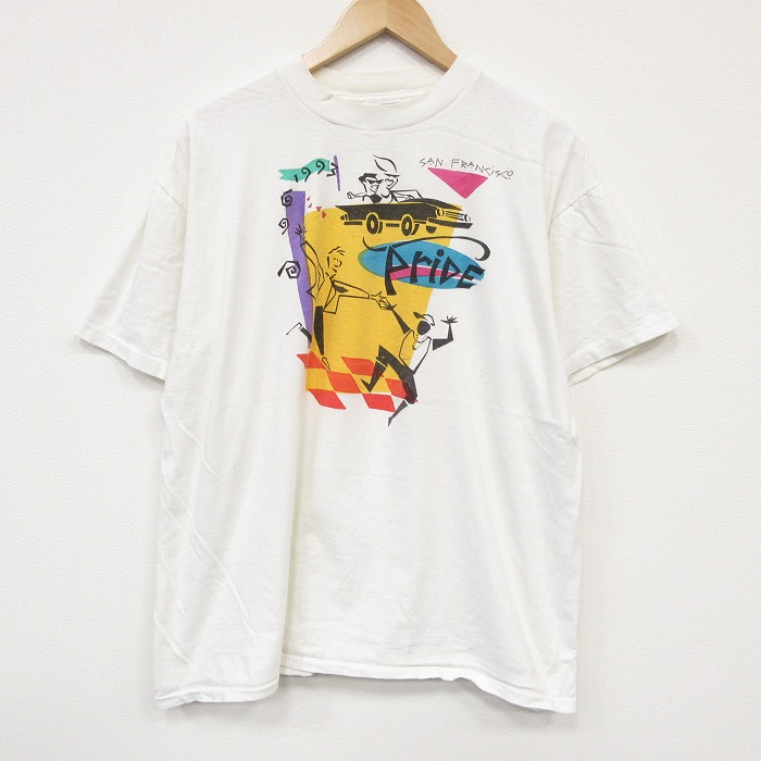オニータ 90s 半袖Tシャツ Pride ホワイト メンズXL相当 | 古着
