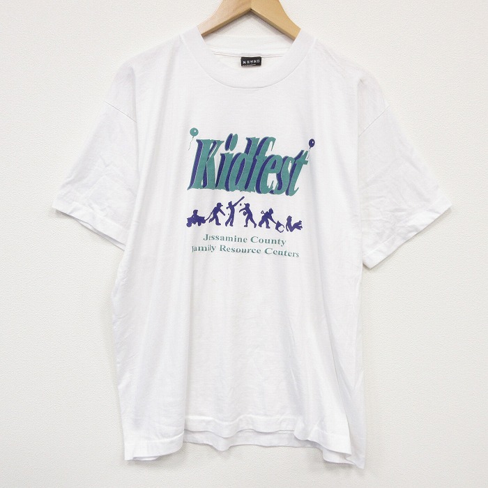 フルーツオブザルーム 90s 半袖Tシャツ Kidfest ホワイト メンズXL相当 | 古着