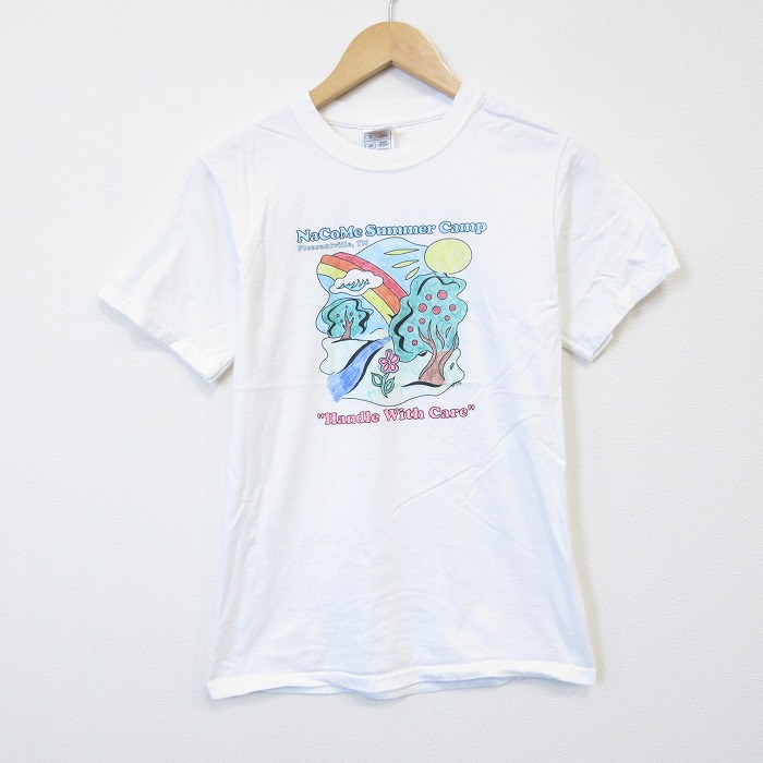 フルーツオブザルーム 00s 半袖Tシャツ サマーキャンプ ホワイト メンズS相当 | 古着