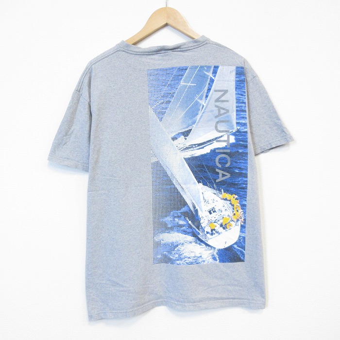 ノーティカ 00s 半袖Tシャツ セイリング グレー メンズL相当 | 古着