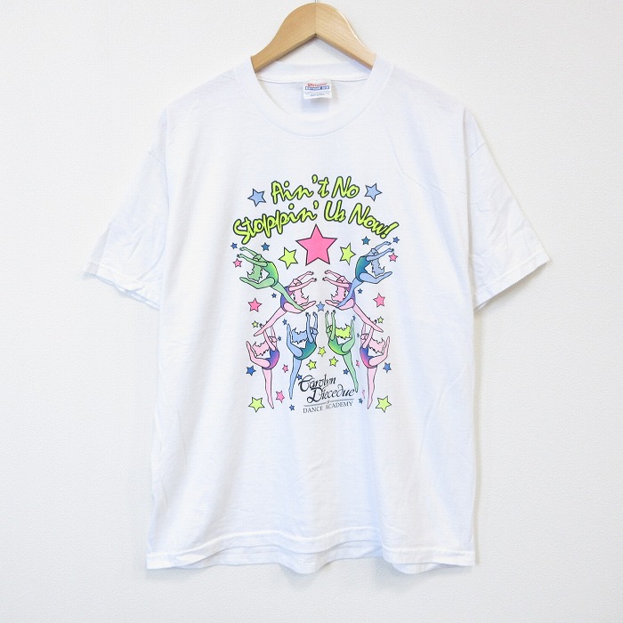ヘインズ 00s 半袖Tシャツ 新体操 ホワイト メンズL相当 | 古着