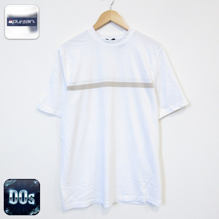 ピューリタン 00s 半袖Tシャツ ホワイト メンズL相当 | 古着