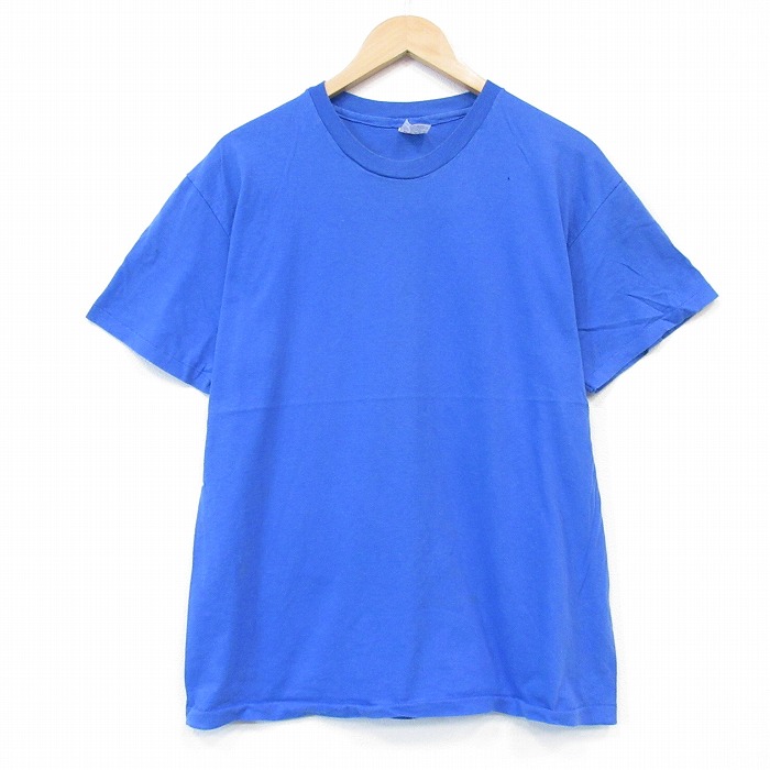 ヘインズ 90s 半袖Tシャツ ブルー メンズL相当 | 古着