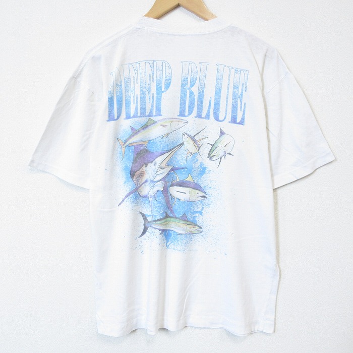 90s 半袖Tシャツ カジキ ホワイト XL | 古着 26aug27