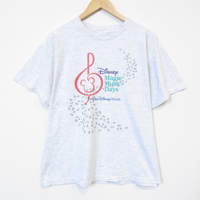 ディズニー 00s 半袖Tシャツ マジックミュージック グレー XL | 古着 26aug27