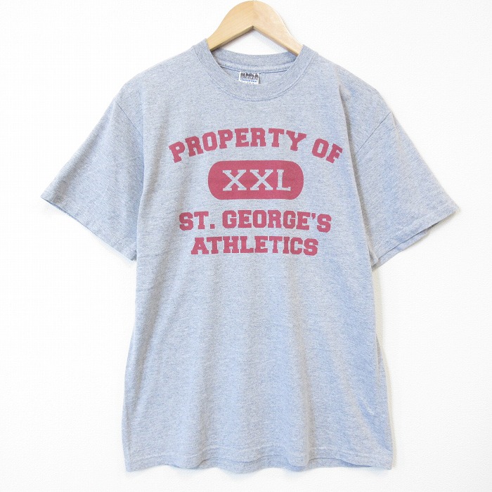 00s 半袖Tシャツ カレッジ グレー L | 古着 26aug27