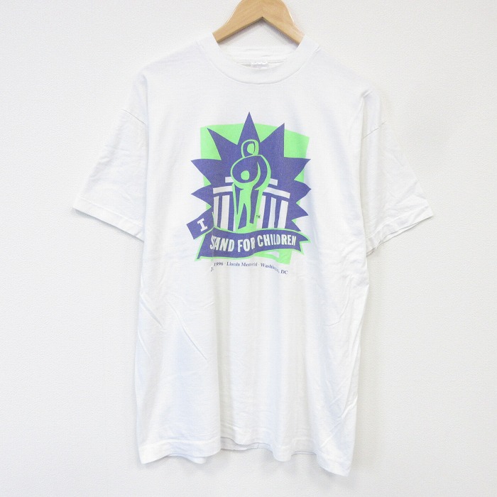 フルーツオブザルーム 90s 半袖Tシャツ ワシントンDC ホワイト メンズXL相当 | 古着
