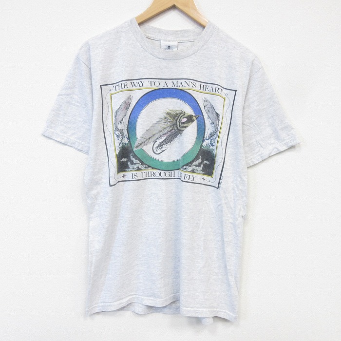 リー 90s 半袖Tシャツ ペギーマレー ルアー グレー メンズL相当 | 古着