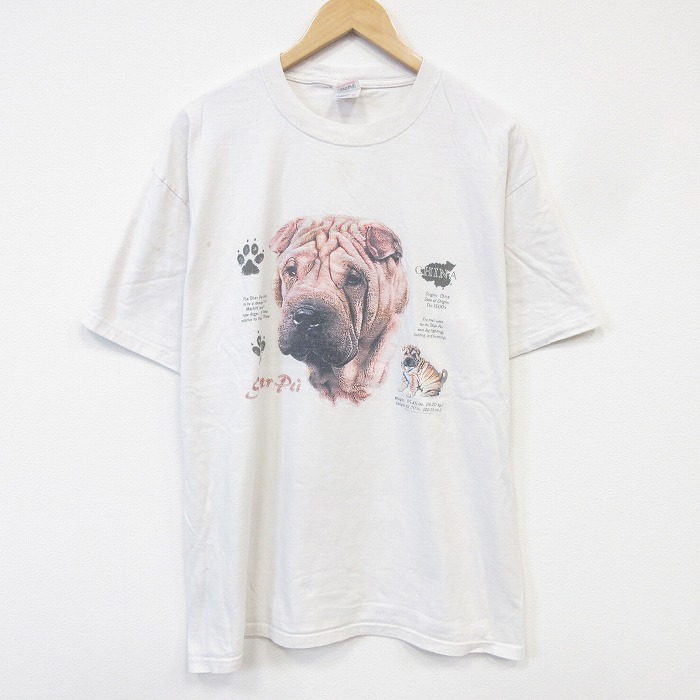 00s 半袖Tシャツ シャープイ ベージュ メンズXL相当 | 古着