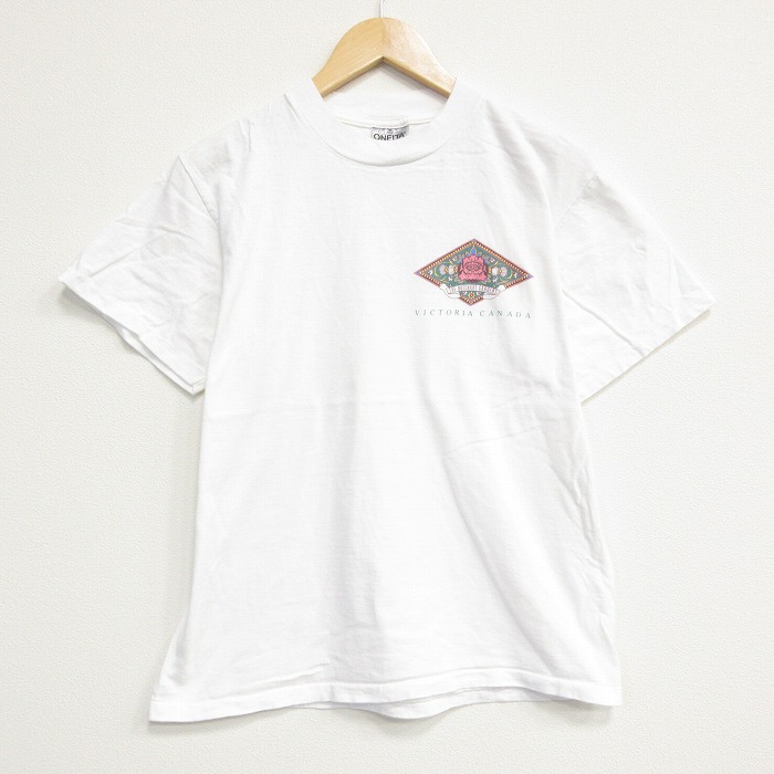 オニータ 90s 半袖Tシャツ ビクトリア ホワイト メンズM相当 | 古着
