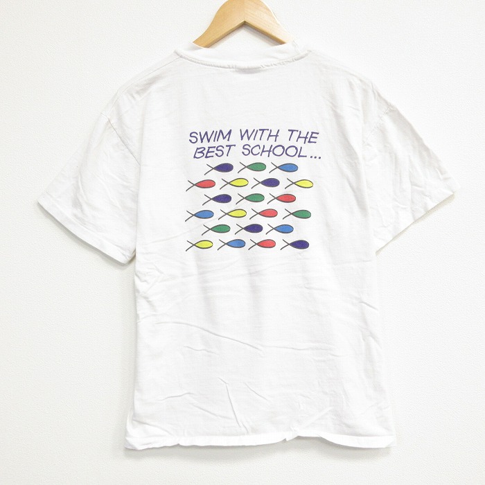 ヘインズ 90s 半袖Tシャツ スクール ホワイト メンズL相当 | 古着