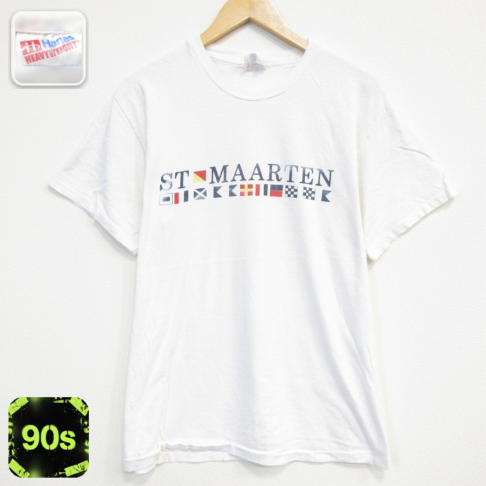 ヘインズ 90s 半袖Tシャツ セントマーチン ホワイト メンズL相当 | 古着