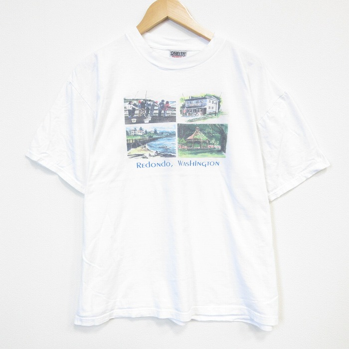 オニータ 90s 半袖Tシャツ ワシントン ホワイト メンズXL相当 | 古着