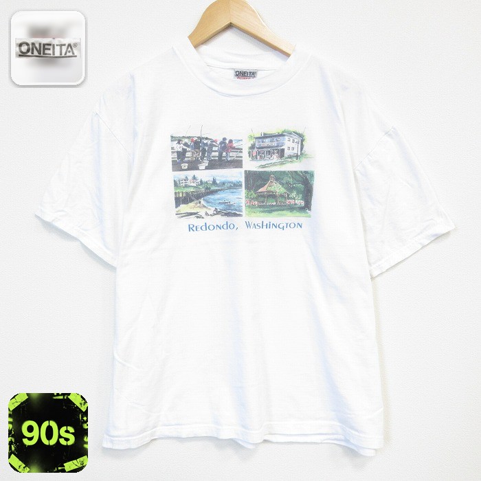 オニータ 90s 半袖Tシャツ ワシントン ホワイト メンズXL相当 | 古着