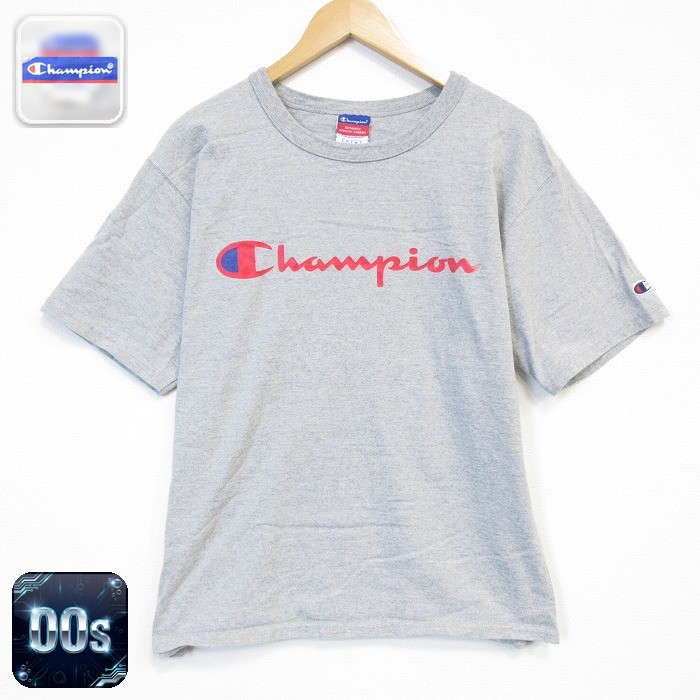 チャンピオン 00s 半袖Tシャツ ビッグロゴ グレー メンズL相当 | 古着