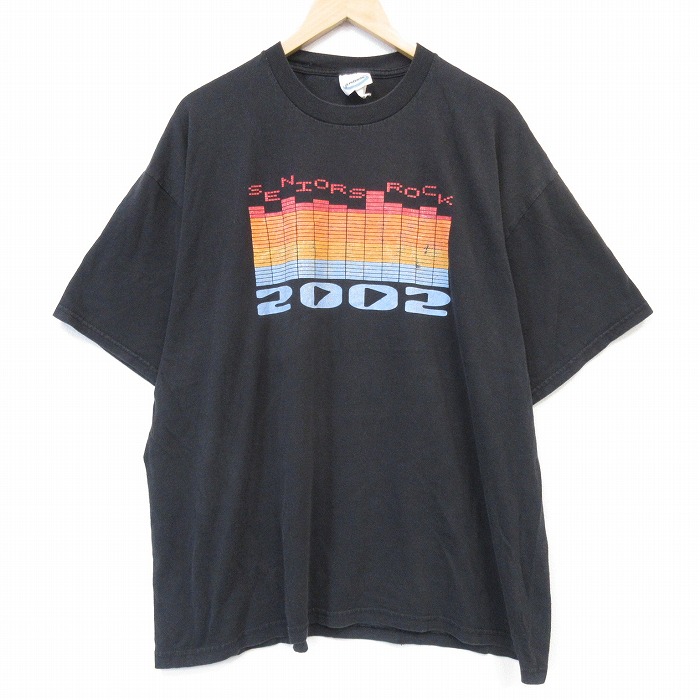 00s 半袖Tシャツ ブラック メンズXL相当 | 古着