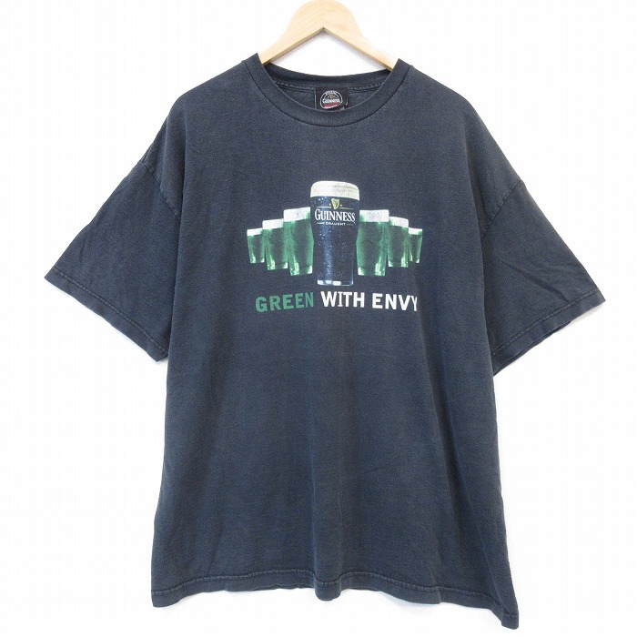 ギネスビール 00s 半袖Tシャツ ギネスビールプリント ブラック メンズXL相当 | 古着